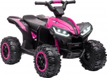 DecHome PKA713F Quad Elettrico per Bambini 3-5 Anni 12V 2 Velocit� Fari LED Rosa