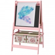 DecHome PK-3BPK Lavagna con Cavalletto e 2 Contenitori 3+ 54x46.5x93 cm Rosa