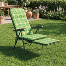 Metal Far R108NT Sdraio da Giardino Pieghevole con Poggiagambe FerroTessuto Assortiti