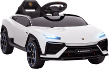 DecHome R420WT Macchina Elettrica Bambini 3-8 Anni Licenza Lamborghini Bianco