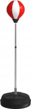 DecHome R466RD Punching Ball da Terra Altezza Regolabile con Guantoni RossoBianco