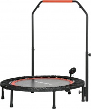 DecHome R5091BK Mini Trampolino Fitness �102 cm con Manubrio Regolabile Nero