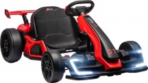 DecHome RDA574F Go Kart Elettrico per Bambini 6-12 Anni 24V 12kmh Rosso
