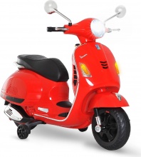 DecHome RDA626F Moto Elettrica per Bambini 3-6 Anni Design Vespa 6V Rosso