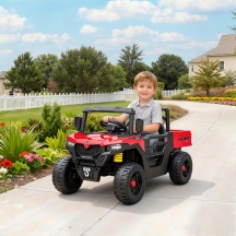 DecHome RDZ438 Macchina Elettrica Bambini 3-8 Anni 12V con Telecomando e Musica Rosso