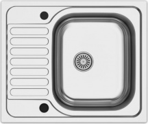 DecHome RONDOEC196KIT Lavello Cucina 1 Vasca incasso 60 cm acciaio inox