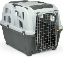 AllMyPets S01050400 Trasportino Cane e Gatto con Porta 68x48x51h cm Grigio SKUDO