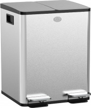 DecHome SRA465F Bidone Immondizia a 2 Sezioni 20L 45.8x36x51.6 cm