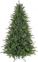 DecHome W645GN Albero di Natale 210 cm in Plastica con 2445 Rami Ignifughi Verde