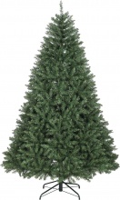 DecHome W652GN Albero di Natale Artificiale 210 cm con Rami e Base in Metallo Verde