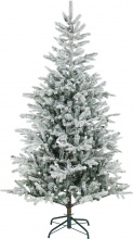 DecHome W660GN Albero di Natale Innevato Alto 180 cm Rami Realistici e Base in Metallo