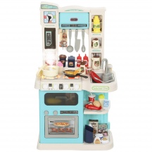 DecHome W724GN Cucina Giocattolo per Bambini 3-6 Anni 92 Accessori 44.5x24x79 cm Verde