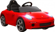 DecHome W762RD Macchina Elettrica Bambini 3-5 Anni RUF GT Telecomando e Musica Rosso