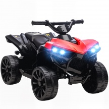 DecHome W800RD Quad Elettrico per Bambini 3-8 Anni ATV Batteria 6V Fari e Musica Rosso