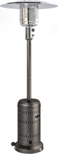 DecHome W855DR Stufa a Gas Stufa a Fungo da Esterno con Rotelle 82x82x223 cm Marrone