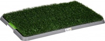AllMyPets W876GN Toilette per Cani Prato Sintetico Erba di Ricambio e Vassoio 67x41x3.5