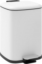 DecHome WTA470F Bidone Immondizia 12L a Pedale 24.5x32x34.5 cm Bianco