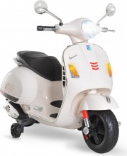 DecHome WTA625F Moto Elettrica per Bambini 3-6 Anni Design Vespa 6V Bianco
