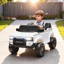 DecHome WTZ436 Macchina Elettrica Bambini 3-6 Anni TOYOTA Land Cruiser con Telecomando