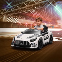DecHome WTZ443 Macchina Elettrica Bambini 3-8 Anni Mercedes-AMG con Telecomando Bianco