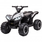 DecHome 347DHWT Quad Elettrico 12V 2 Velocit� Sospensioni e Fari LED 3+ Bianco