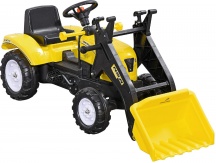 DecHome YLA562F Escavatore a Pedali per Bambini 3+Anni con Ruspa Frontale Giallo