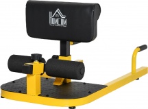DecHome YLEF299 Macchina per Squat 3 in 1 Regolabile Piedini Antiscivolo Giallo