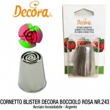 Decora DEC0263450 Cornetto Blister Decora Nr.243 Bocciolo Rosa