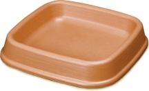 Di Martino SQ45T Sottovaso Quadrato Resina effetto Terracotta cm. 38x38x6 h