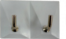 Diesse 21130040 Ganci Adesivi 2 Posti Pezzi 60