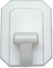 Diesse 21150020 Gancio Gigante Plastica Adesivo Bianco Pezzi 25