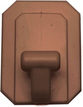 Diesse 21150050 Gancio Gigante Plastica Adesivo Marrone Pezzi 25