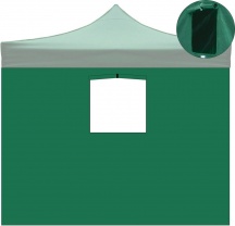 Divina Garden EG45382 Telo per Gazebo 3x2 mt Telo Laterale Verde Impermeabile Finestra