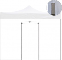 Divina Garden EG90167 Telo per Gazebo 2x2 mt Telo Laterale Bianco Impermeabile