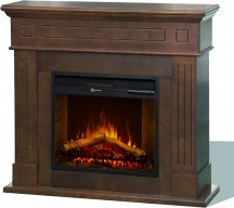 Divina Fire DF104407 Camino Elettrico da Terra CAMBRIDGE Legno 110x36x100h Noce