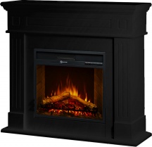 Divina Fire DF104408 Camino Elettrico da Terra CAMBRIDGE in Legno Nero Nero