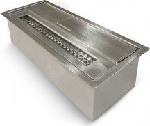 Divina Fire DF42475 Bruciatore per camino a bioetanolo 1.5 Litri Acciaio Inox