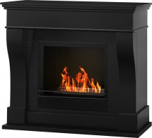 Divina Fire DF87057 Camino a bioetanolo biocamino da terra Washington Nero 111x43x99