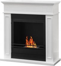 Divina Fire DF87058 Camino a Bioetanolo da Terra Bruciatore da 1.2 L Bianco
