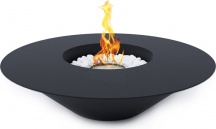 Divina Fire DF91662 Camino a bioetanolo da giardino tondo Santorini Nero � 60