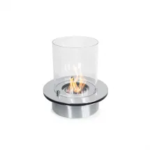 Divina Fire DF93994 Bruciatore Tondo con Vetro per Camino a Bioetanolo 3 lt � 35