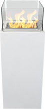 Divina Fire DF94801 Camino a Bioetanolo da Terra Ischia Bianco 40x40x115 cm