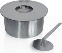 Divina Fire DF94811 Bruciatore Tondo per Camino a Bioetanolo 2,5 Litri � 25 cm