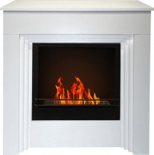 Divina Fire DF95597 Camino a Bioetanolo da Terra Bellini Legno Bianco 96x35x96