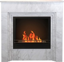 Divina Fire DF95599 Camino a Bioetanolo da Terra Bellini Legno Bianco 96x35x96