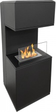 Divina Fire DF98690 Camino a Bioetanolo da Terra Oslo Acciao Nero 38x38x100h cm