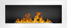 Divina Fire DFLUCCA90B Camino a Bioetanolo da Parete o Incasso Lucca Bianco