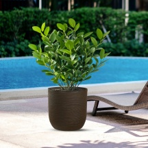 Divina Garden DGRAFF35M Vaso in Resina da Esterno Interno � 35x34h cm Marrone Raffaello