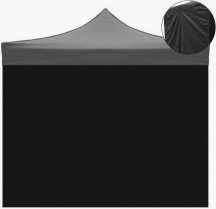 Divina Garden EG57747 Telo Laterale per Gazebo 3x2mt Impermeabile colore Nero