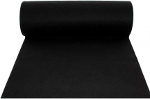 Divina Home SY509DH14 Tappeto Moquette Guida Passatoia IntEst H 1x30 mt Nero